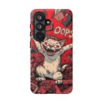 Graffiti Cat Phone Case UK, Street Art Aesthetic Cover, Bold Red Cartoon Cat Design, Dual Layer Shockproof Protective Glossy Matte Case - Image 43