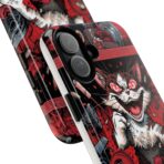 Mischievous Cat 'Oops!' Phone Case | Protective iPhone Cover, Red Black Cartoon - Image 10