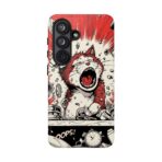 Screaming Cat Explosion phone case | tough cases, red comic art - Image 39