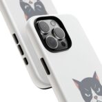 Grumpy Cat Illustration I'd Rather Be Napping Phone Case | Cute Cat Face - Image 30