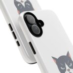 Grumpy Cat Illustration I'd Rather Be Napping Phone Case | Cute Cat Face - Image 10