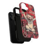 Graffiti Cat Phone Case UK, Street Art Aesthetic Cover, Bold Red Cartoon Cat Design, Dual Layer Shockproof Protective Glossy Matte Case - Image 7