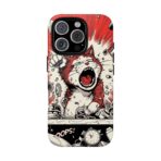 Screaming Cat Explosion phone case | tough cases, red comic art - Image 17