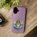 Retro Corgi Surf Phone Case UK, Cute Beach Dog Aesthetic Cover, Summer Vibes Protective Case, Dual Layer Shockproof Glossy Matte Gift - Image 12