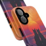 Better Together Cat Phone Case UK, Sunset Cat Silhouette Aesthetic Cover, Cute Couple Pet Design, Dual Layer Shockproof Glossy Matte Gift - Image 6