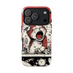 Screaming Cat Explosion phone case | tough cases, red comic art - Image 37