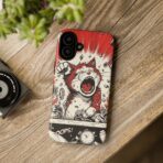 Screaming Cat Explosion phone case | tough cases, red comic art - Image 16