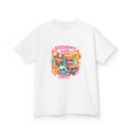 SuperKitties Birthday Girl Kids Tee | Custom Super Cat Party, Personalized Kitties Matching Shirt - Image 3