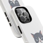 Grumpy Cat Illustration I'd Rather Be Napping Phone Case | Cute Cat Face - Image 18