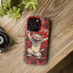 Graffiti Cat Phone Case UK, Street Art Aesthetic Cover, Bold Red Cartoon Cat Design, Dual Layer Shockproof Protective Glossy Matte Case - Image 24