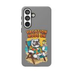 Vacation Mode On Bulldog Phone Case | Summer Beach Illustration - Image 47