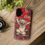 Graffiti Cat Phone Case UK, Street Art Aesthetic Cover, Bold Red Cartoon Cat Design, Dual Layer Shockproof Protective Glossy Matte Case - Image 16