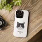 I Tolerate You Cat illustration Phone Case | Cat Face, Sarcastic Quote - Image 20