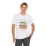 Slow Reading Club T-Shirt Book Lover Tee Cozy Literary Shirt Introvert Reading Aesthetic Top Minimalist Bookish Gift UK Style - Image 3