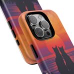 Better Together Cat Phone Case UK, Sunset Cat Silhouette Aesthetic Cover, Cute Couple Pet Design, Dual Layer Shockproof Glossy Matte Gift - Image 22