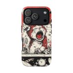Screaming Cat Explosion phone case | tough cases, red comic art - Image 38