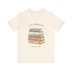 Slow Reading Club T-Shirt Book Lover Tee Cozy Literary Shirt Introvert Reading Aesthetic Top Minimalist Bookish Gift UK Style - Image 7