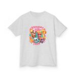 SuperKitties Birthday Girl Kids Tee | Custom Super Cat Party, Personalized Kitties Matching Shirt - Image 7