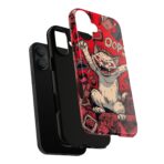 Graffiti Cat Phone Case UK, Street Art Aesthetic Cover, Bold Red Cartoon Cat Design, Dual Layer Shockproof Protective Glossy Matte Case - Image 11