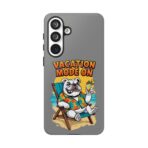 Vacation Mode On Bulldog Phone Case | Summer Beach Illustration - Image 45