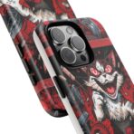Mischievous Cat 'Oops!' Phone Case | Protective iPhone Cover, Red Black Cartoon - Image 30
