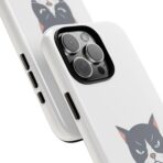 Grumpy Cat Illustration I'd Rather Be Napping Phone Case | Cute Cat Face - Image 26