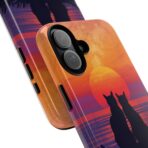 Better Together Cat Phone Case UK, Sunset Cat Silhouette Aesthetic Cover, Cute Couple Pet Design, Dual Layer Shockproof Glossy Matte Gift - Image 10