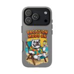 Vacation Mode On Bulldog Phone Case | Summer Beach Illustration - Image 37