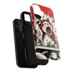 Screaming Cat Explosion phone case | tough cases, red comic art - Image 3