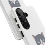 Grumpy Cat Illustration I'd Rather Be Napping Phone Case | Cute Cat Face - Image 42