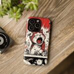 Screaming Cat Explosion phone case | tough cases, red comic art - Image 20