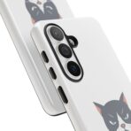 Grumpy Cat Illustration I'd Rather Be Napping Phone Case | Cute Cat Face - Image 46
