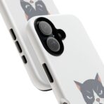 Grumpy Cat Illustration I'd Rather Be Napping Phone Case | Cute Cat Face - Image 6
