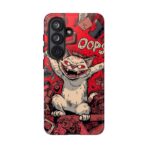 Graffiti Cat Phone Case UK, Street Art Aesthetic Cover, Bold Red Cartoon Cat Design, Dual Layer Shockproof Protective Glossy Matte Case - Image 41