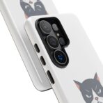 Grumpy Cat Illustration I'd Rather Be Napping Phone Case | Cute Cat Face - Image 50