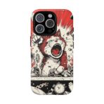 Screaming Cat Explosion phone case | tough cases, red comic art - Image 21