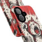 Screaming Cat Explosion phone case | tough cases, red comic art - Image 6