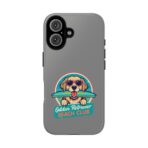 Golden Retriever Surf Phone Case UK, Beach Dog Aesthetic Cover, Cute Summer Vibes Case, Dual Layer Shockproof Protective Glossy Matte Gift