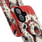 Screaming Cat Explosion phone case | tough cases, red comic art - Image 2