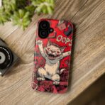 Graffiti Cat Phone Case UK, Street Art Aesthetic Cover, Bold Red Cartoon Cat Design, Dual Layer Shockproof Protective Glossy Matte Case - Image 10
