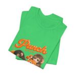 Punch The Monkey Meme Graphic T-Shirt | Baby Monkey Holding Plush Toy Retro Homage - Image 19