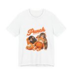 Punch The Monkey Meme Graphic T-Shirt | Baby Monkey Holding Plush Toy Retro Homage