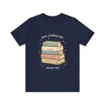 Slow Reading Club T-Shirt Book Lover Tee Cozy Literary Shirt Introvert Reading Aesthetic Top Minimalist Bookish Gift UK Style - Image 9