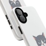 Grumpy Cat Illustration I'd Rather Be Napping Phone Case | Cute Cat Face - Image 14