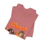 Punch The Monkey Meme Graphic T-Shirt | Baby Monkey Holding Plush Toy Retro Homage - Image 7