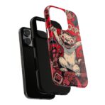 Graffiti Cat Phone Case UK, Street Art Aesthetic Cover, Bold Red Cartoon Cat Design, Dual Layer Shockproof Protective Glossy Matte Case - Image 17