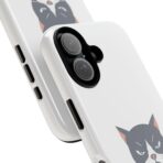 Grumpy Cat Illustration I'd Rather Be Napping Phone Case | Cute Cat Face - Image 2