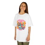 SuperKitties Birthday Girl Kids Tee | Custom Super Cat Party, Personalized Kitties Matching Shirt - Image 2