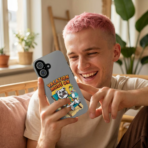 Vacation Mode On Bulldog Phone Case | Summer Beach Illustration - Image 2